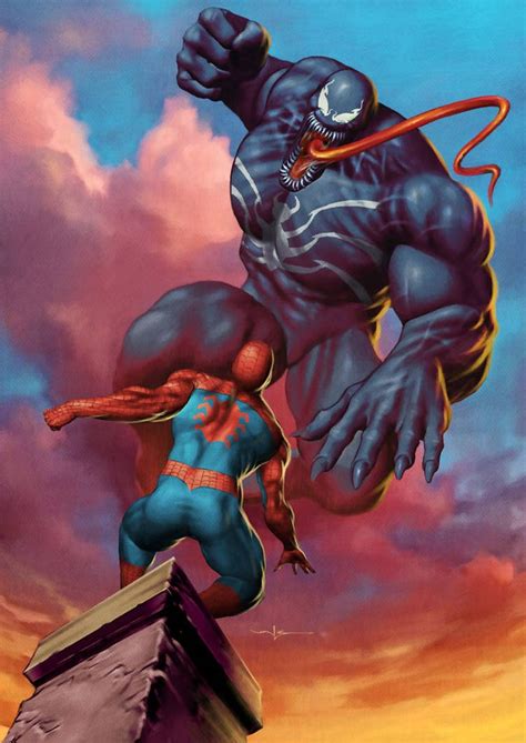 Spiderman Vs Venom Updated By Cvalenzuela On Deviantart Marvel