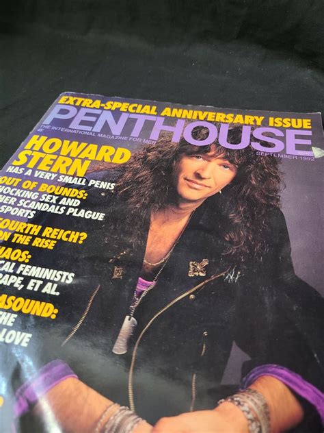 Penthouse International September 1992 With Howard Stern And Diana Van Laar Ebay