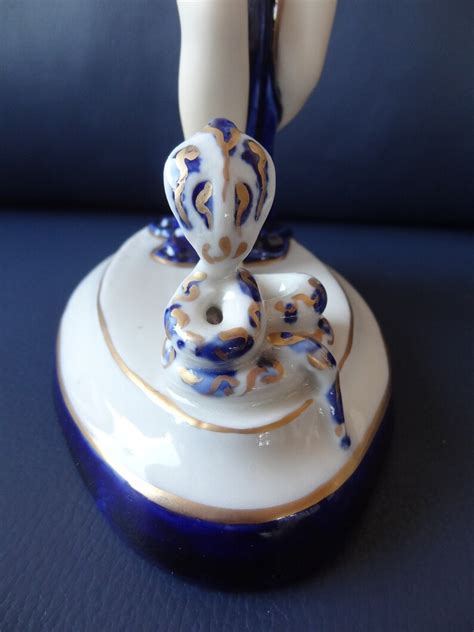 Royal Dux Art Deco Porcelain Figure Snake Charmer Etsy