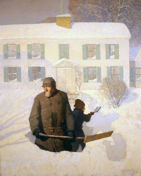Winter Morning Christmas Morning N C Wyeth 1913 American 1882