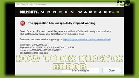 How To Fix Directx Error On Warzone 2 Modern Warfare 2 Youtube