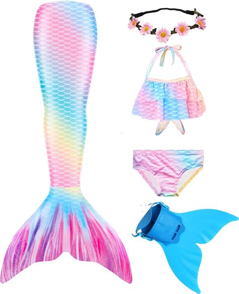 Amazon Com Galldeals Mermaid For Swimming Girls Swimsuit Bikini Set My Xxx Hot Girl