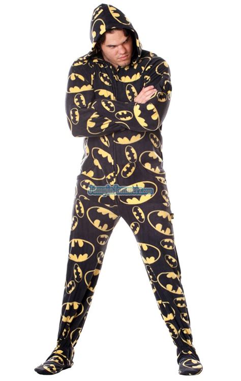 Pijamas Mameluco De Superhéroes Para Adultos Black Batman Batman
