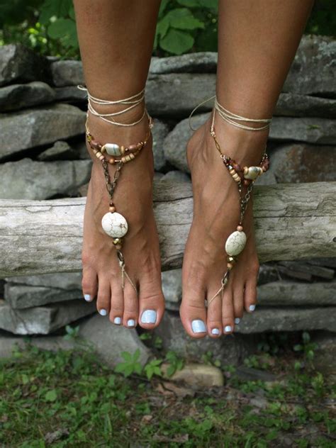 Ivory Barefoot Sandals Etsy Bare Foot Sandals Foot Jewelry Barefoot