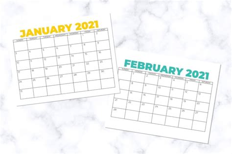 Printable 2021 Calendars Pdf Calendar 12 Com Free Printable Calendar