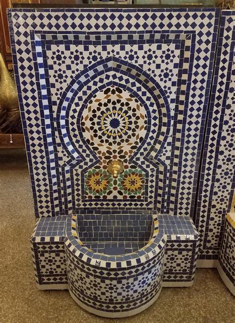 Rabat Moroccan Mosaic Fountain All Mosaics For Sale At 1stdibs
