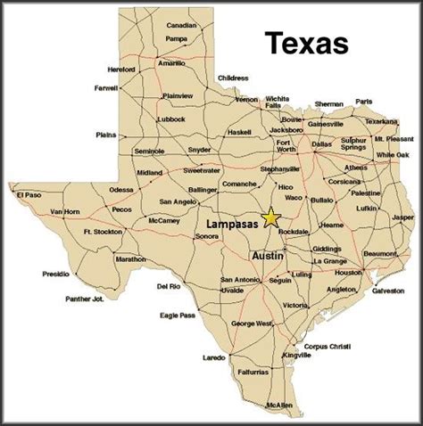 Texas Map Fort Hood