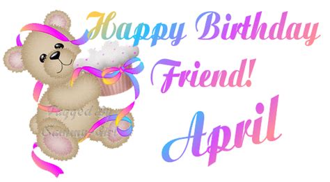 April Clipart Happy Birthday April Happy Birthday Transparent Free For