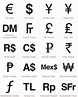 Free Currency Sign Download – Top 20 Economies | Signs & Symbols