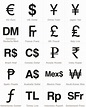 Free Currency Sign Download – Top 20 Economies | Signs & Symbols