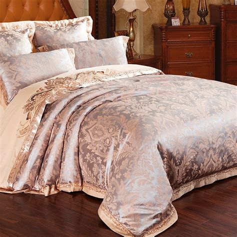 Bedding not only adds to the depth and character of your bedroom; Taupe Brown and Gold Vintage Gothic Pattern with Rustic ...