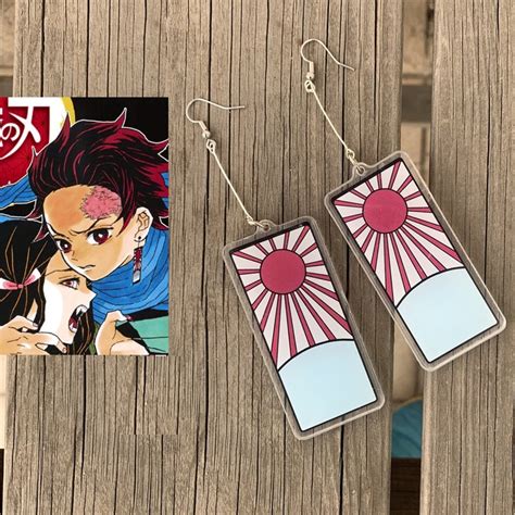 Collectibles Collectibles And Art Demon Slayer Earrings Kimetsu No Yaiba