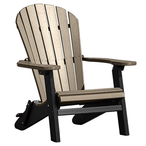 Deluxe Folding Adirondack Chair Black Bear Barns