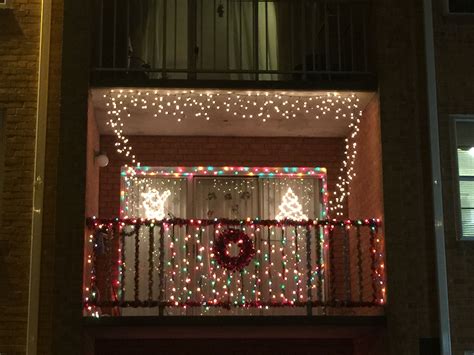 Apartment Balcony Christmas Decorations