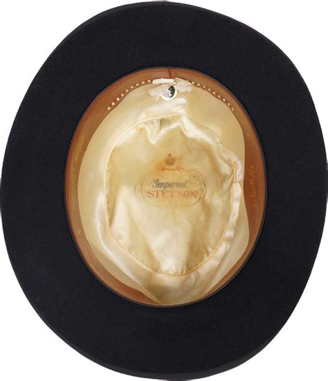 Vintage 50s Imperial Stetson Homburg Black Fedora Hat Mens Size 7 38 Large