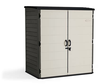 Suncast Extra Large Vertical Storage Shed Peppercorn 106 Cu Ft Bms6
