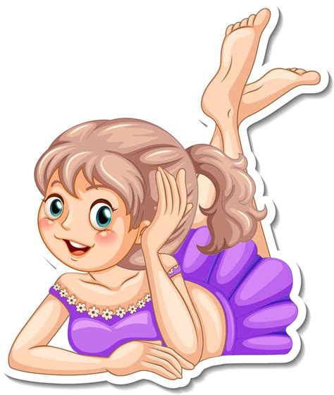 Cute Fairy Cartoon Character Sticker 2764298 Vector Art At