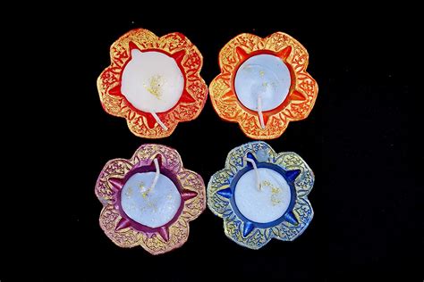 Buy Diwali Diyas For Decoration Pack Of 04 Large Size Clay Terracotta