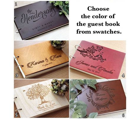 Searching for clever wedding ideas for your upcoming nuptials? Wedding Guest Book Unique Wedding Guestbooks Rustic Guest ...
