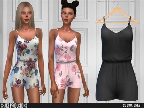 The Sims Resource Shakeproductions 579 Short Jumpsuit