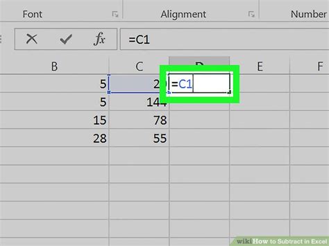 3 Ways To Subtract In Excel Wikihow