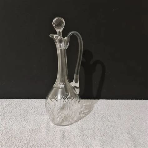 ancienne carafe en verre ou cristal taillé xxe eur 19 00 picclick fr