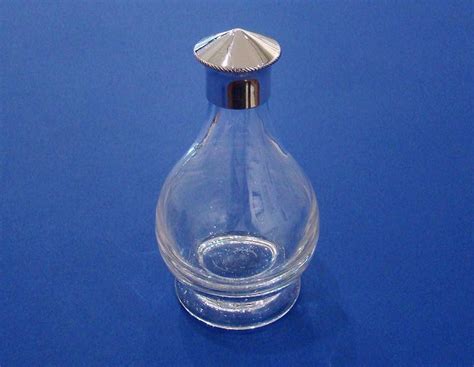 Silver And Glass Travelling Communion Wine Bottle Bada