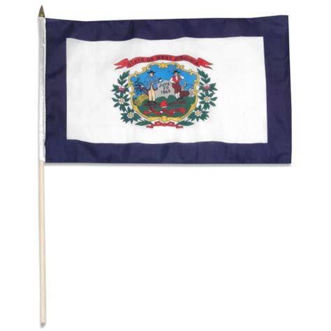West Virginia 12in X 18in Polyester Flag