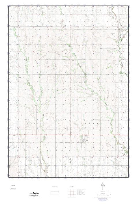 Mytopo Athol Kansas Usgs Quad Topo Map