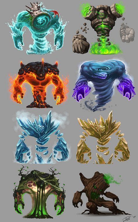 원소 Monster Art Monster Concept Art Monster Design Creature Concept