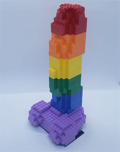 Lego 12 Inch Rainbow Lgbtq Penis Etsy