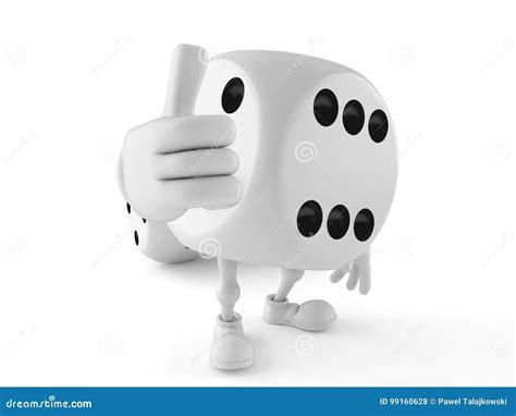 Dice Character With Thumbs Up Gesture Stock Illustration Illustration
