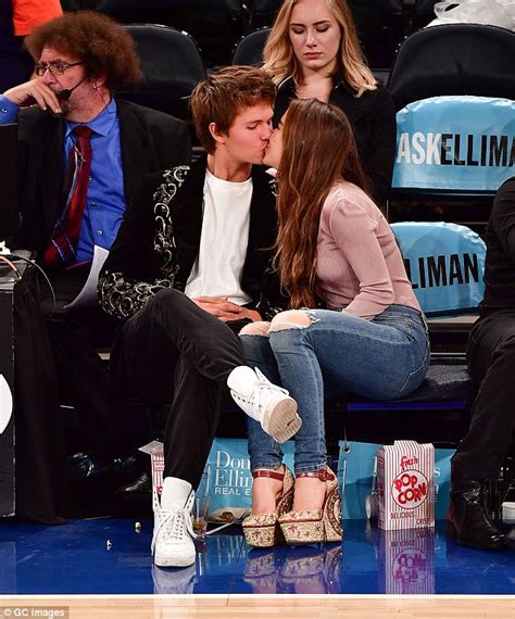 Ansel Elgort Packs On The Pda With Girlfriend Violetta Komyshan At New
