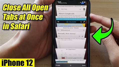 Iphone 12 How To Close All Open Tabs At Once In Safari Youtube