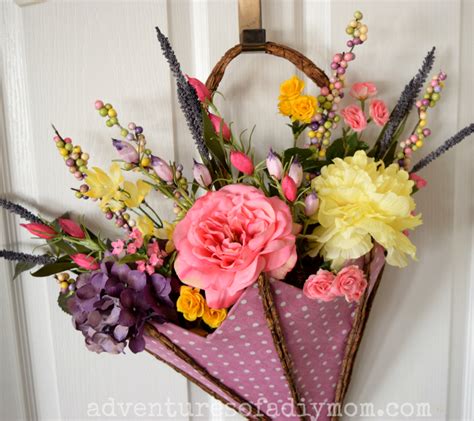 Spring Decoration For Front Door Plus Flower Arranging Tips Adventures Of A Diy Mom