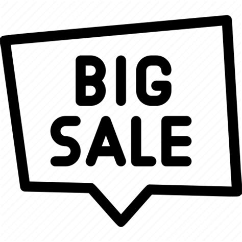 Big Sale Discount Offer Promotion Sales Sell Shopping Icon