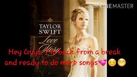 Taylor Swift Love Story Lyrics Youtube