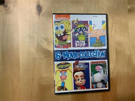 Nickelodeon 6 Movie Collection Dvd Spongebob Rugrats Hey Arnold