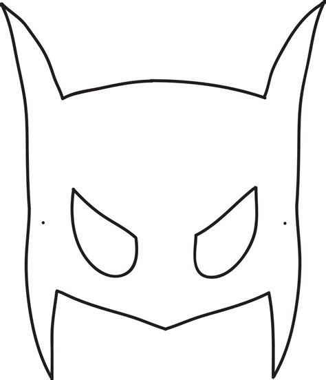 Superhero Batman Mask Template