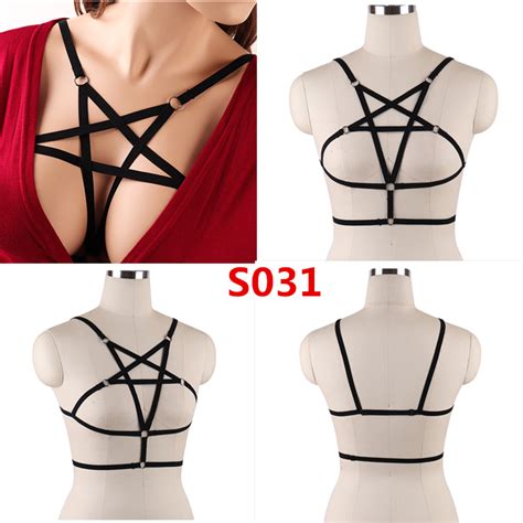 harness lingerie belt crop tops cage harness bra black sexy elastic adjust strappy bra best