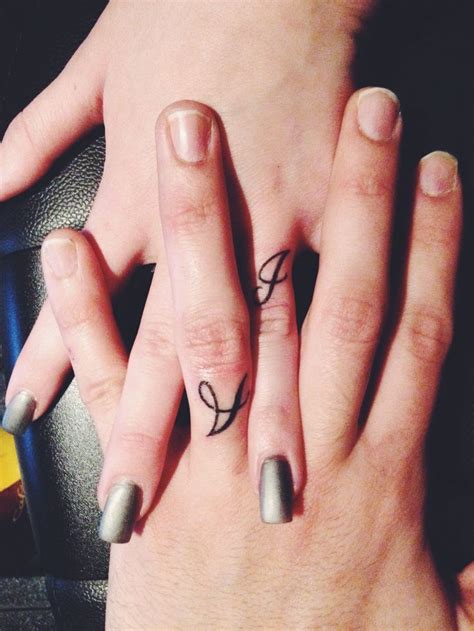 After the marriage, the wedding ring joins the engagement ring on the fourth finger of the left hand. 34 TINY FINGER TATTOO INSPIRATIONS FOR TATTOO STARTERS ...