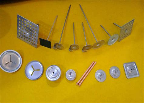 Perforated Base Metal Insulation Anchor Pins Galvanized Insulation