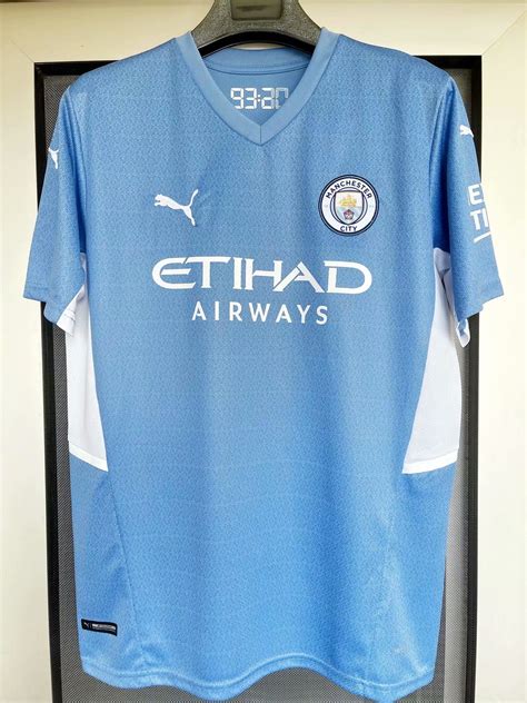 New 202122 Manchester City Football Home Jersey Etsy