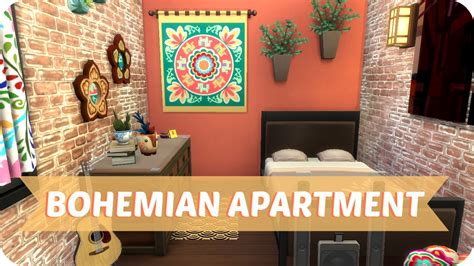 Sims 4 Speed Build Opposite Besties Apartment Bohemian And Modern