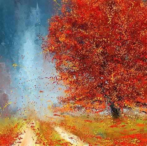 Beauty Of It Autumn Impressionism Painting By Lourry Legarde Pixels