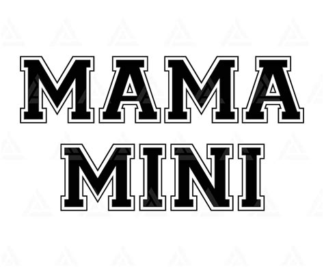 Mama Mini Svg Mommy And Me Svg Mom Svg Mother T Shirt Etsy