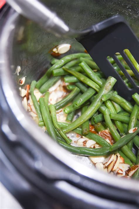Thanks to the instant pot, it's easier than ever to make green bean thoran! Instant Pot Green Beans Almondine