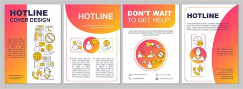 Hotline Brochure Template Layout Call Center Flyer Booklet Leaflet