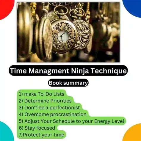 Time Management Ninja Technique Book Summary Book Summary Pro