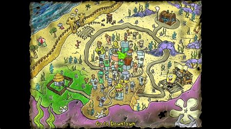 Map Of Spongebob Universe Locations Help Bikini Bottom My Xxx Hot Girl